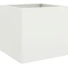 Image de vidaXL - Plantenbak - 49x47x46 - cm - staal - wit