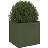 Image de vidaXL - Plantenbak - 49x47x46 - cm - staal - olijfgroen