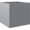 Image de vidaXL - Plantenbak - 49x47x46 - cm - gegalvaniseerd - staal - zilverkleurig