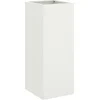 Image de vidaXL - Plantenbak - 32x29x75 - cm - staal - wit