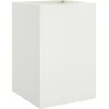 Image de vidaXL - Plantenbak - 52x48x75 - cm - staal - wit