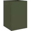 Image de vidaXL - Plantenbak - 52x48x75 - cm - staal - olijfgroen