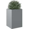 Image de vidaXL - Plantenbak - 52x48x75 - cm - gegalvaniseerd - staal - zilverkleurig