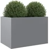 Image de vidaXL - Plantenbak - 62x47x46 - cm - gegalvaniseerd - staal - zilverkleurig