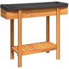 Image de vidaXL - Plantenbak - verhoogd - 90x30x75 - cm - massief - acaciahout