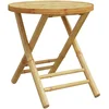 Image de vidaXL - Tuintafel - inklapbaar - Ø - 45x45 - cm - bamboe