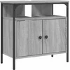 Image de vidaXL - Wastafelkast - 60x30x60 - cm - bewerkt - hout - grijs - sonoma - eikenkleurig