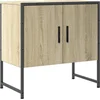 Image de vidaXL - Wastafelkast - 60x33x60 - cm - bewerkt - hout - sonoma - eikenkleurig