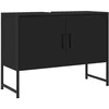 Image de vidaXL - Wastafelkast - 80x33x60 - cm - bewerkt - hout - zwart