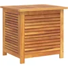 Image de vidaXL - Tuinbox - met - jaloezieën - 60x50x56 - cm - massief - acaciahout