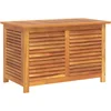 Image de vidaXL - Tuinbox - met - jaloezieën - 90x50x56 - cm - massief - acaciahout