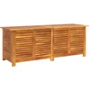 Image de vidaXL - Tuinbox - met - jaloezieën - 150x50x56 - cm - massief - acaciahout