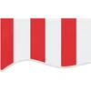 Image de vidaXL - Vervangingsdoek - voor - luifel - gestreept - 4,5x3 - m - rood - en - wit
