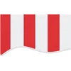 Image de vidaXL - Vervangingsdoek - voor - luifel - 600x300 - cm - polyester - rood - en - wit