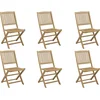Image de vidaXL - Klapstoelen - 6 - stuks - 48,5x57x90 - cm - Massief - acaciahout
