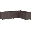 Image de vidaXL - Plantenbak - 160x120x53 - cm - polypropeen - bruin