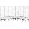 Image de vidaXL - Plantenbak - met - latwerk - 200x160x142 - cm - polypropeen - wit
