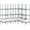 Image de vidaXL - Plantenbak - met - latwerk - 160x120x142,5 - cm - polypropeen - wit