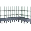 Image de vidaXL - Plantenbak - met - latwerk - 200x160x142,5 - cm - polypropeen - blauwgrijs