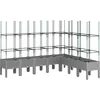 Image de vidaXL - Plantenbak - met - latwerk - 200x160x142,5 - cm - polypropeen - lichtgrijs