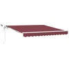 Image de vidaXL - Luifel - automatisch - uittrekbaar - met - LED - 300x250 - cm - bordeauxrood