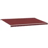 Image de vidaXL - Luifel - handmatig - uittrekbaar - met - LED - 600x300 - cm - bordeauxrood