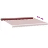 Image de vidaXL - Luifel - handmatig - uittrekbaar - 500x300 - cm - bordeauxrood