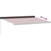 Image de vidaXL - Luifel - handmatig - uittrekbaar - 400x300 - cm - bordeauxrood