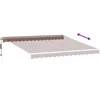 Image de vidaXL - Luifel - automatisch - uittrekbaar - 400x300 - cm - bruin