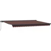 Image de vidaXL - Luifel - handmatig - uittrekbaar - 500x300 - cm - bruin