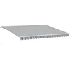 Image de vidaXL - Luifel - handmatig - uittrekbaar - en - LED - 450x350 - cm - antraciet - en - wit