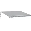 Image de vidaXL - Luifel - automatisch - uittrekbaar - LED - 450x350 - cm - antraciet - en - wit
