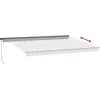 Image de vidaXL - Luifel - handmatig - uittrekbaar - 500x350 - cm - antraciet - en - wit