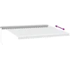 Image de vidaXL - Luifel - handmatig - uittrekbaar - 500x300 - cm - antraciet - en - wit