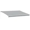 Image de vidaXL - Luifel - handmatig - uittrekbaar - 450x300 - cm - antraciet - en - wit