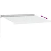 Image de vidaXL - Luifel - uittrekbaar - 3x2,5 - m - stof - en - aluminium - antraciet - en - wit