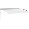 Image de vidaXL - Luifel - uittrekbaar - 3x2,5 - m - stof - en - aluminium - antraciet - en - wit