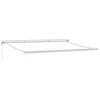 Image de vidaXL - Luifel - uittrekbaar - 4,5x3 - m - stof - en - aluminium - antraciet - en - wit