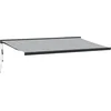 Image de vidaXL - Luifel - uittrekbaar - 5x3 - m - stof - en - aluminium - antraciet - en - wit