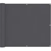 Image de vidaXL - Balkonscherm - 90x800 - cm - 100% - oxford - polyester - antracietkleurig