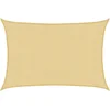Image de vidaXL - Zonnezeil - 3,5x2,5 - m - 100% - polyester - oxford - zandkleurig