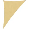 Image de vidaXL - Zonnezeil - 4x5x6,4 - m - 100% - polyester - oxford - zandkleurig