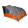 Image de vidaXL - Tunneltent - 7-persoons - waterdicht - grijs - en - oranje