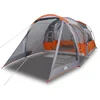 Image de vidaXL - Tunneltent - 4-persoons - waterdicht - grijs