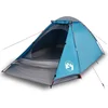 Image de vidaXL - Koepeltent - 4-persoons - waterdicht - blauw