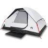 Image de vidaXL - Koepeltent - 2-persoons - waterdicht - verduisterend - stof - wit