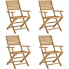 Image de vidaXL - Klapstoelen - 4 - stuks - 54,5x61,5x86,5 - cm - Massief - acaciahout