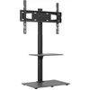Image de vidaXL - Tv-standaard - hoekmodel - 2-laags - voor - 32-65 - inch - zwart