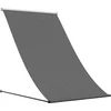 Image de vidaXL - Luifel - uittrekbaar - 100x150 - cm - stof - en - staal - antracietkleurig