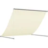 Image de vidaXL - Luifel - uittrekbaar - 200x150 - cm - stof - en - staal - crèmekleurig